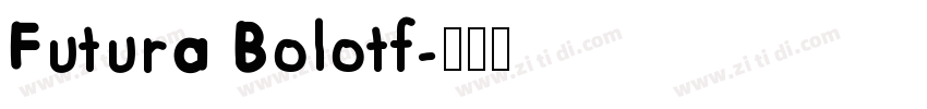 Futura Bolotf字体转换
